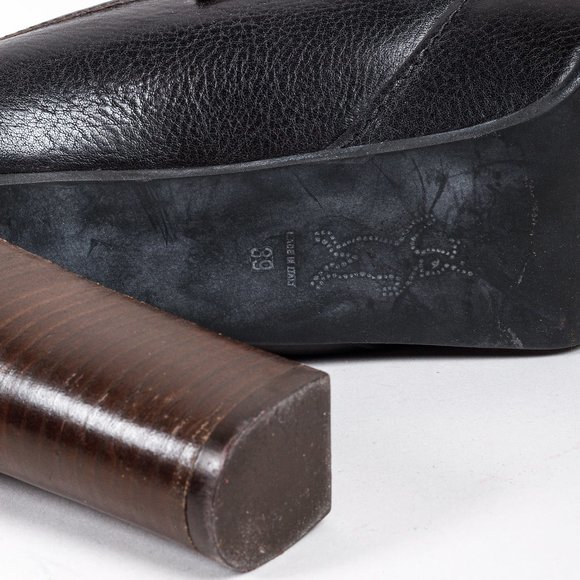 Marni Heeled Platform Leather Moccasins - Picture 5 of 9